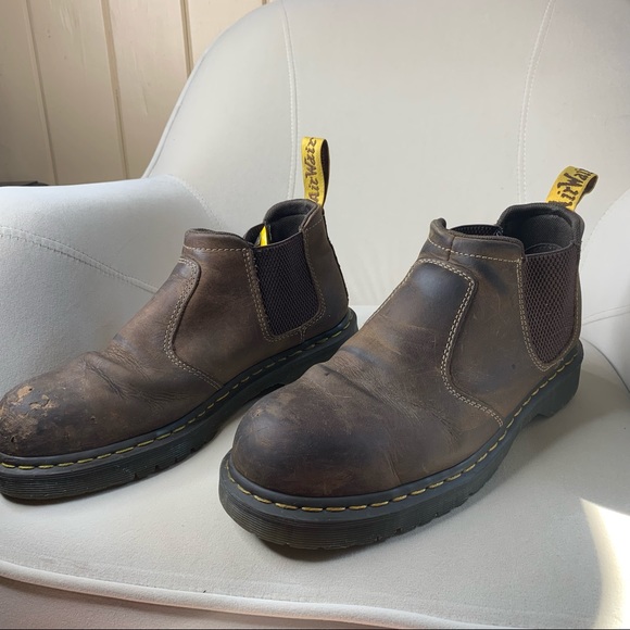 Dr. Martens Other - Doc DR Martens Steel Toe Work Shoe Slip On Sz 10